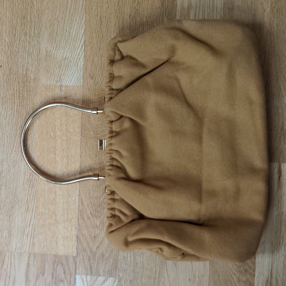 VINTAGE mustard yellow handbag purse - Picture 2 of 5